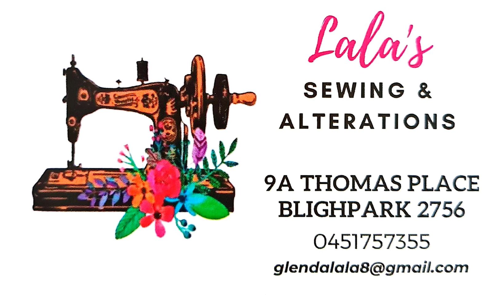 Lala's  Sewing & Alterations logo